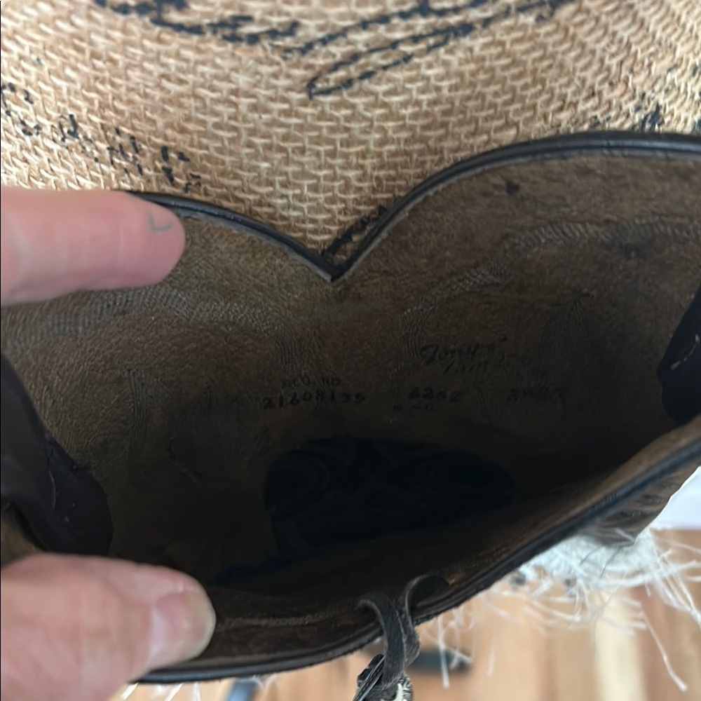 Tony Lama Black Leather Crossbody Bag - Picture 5 of 11